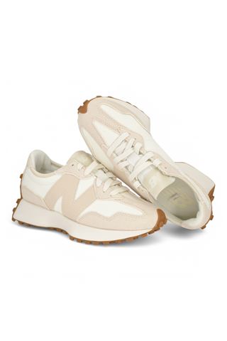 Sneaker donna in pelle colore panna. NEW BALANCE | WS327-NKB